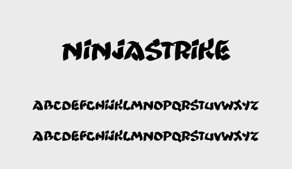 Ninjastrike font