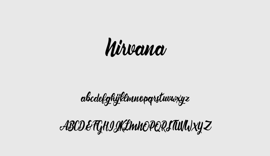 nirvana font