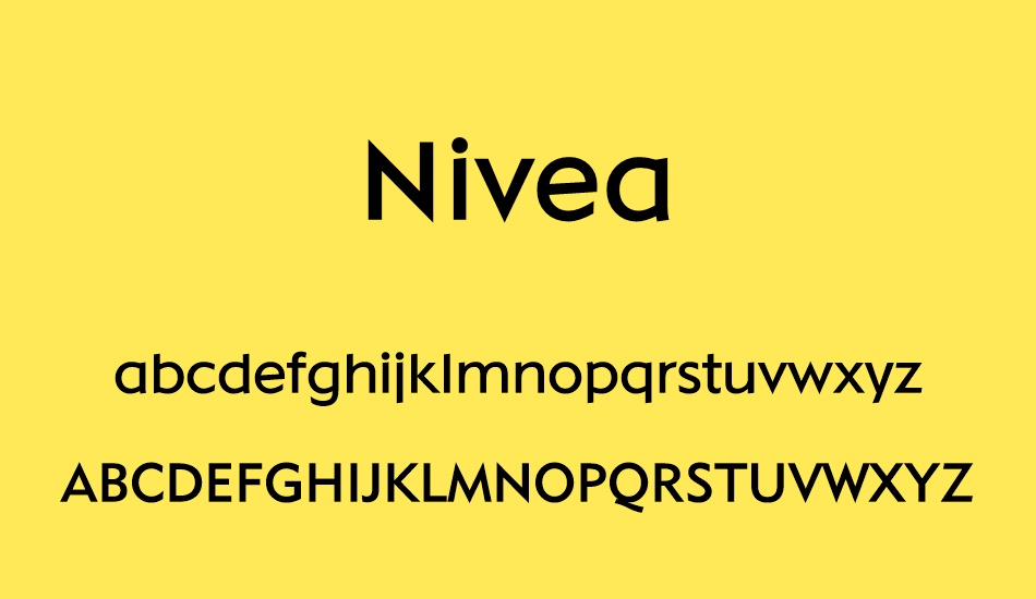 Nivea font