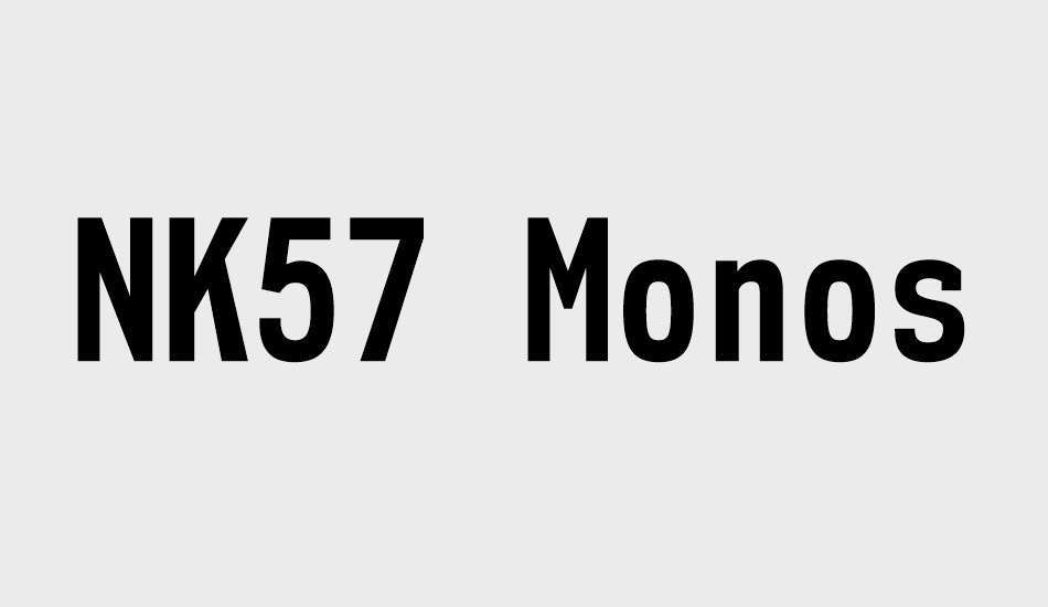 NK57 Monospace Cd Rg font big
