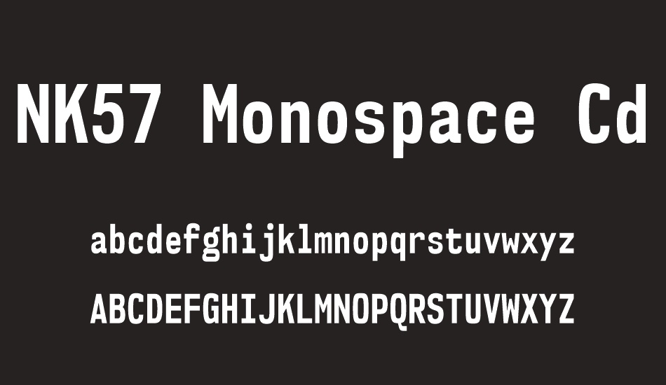 NK57 Monospace Cd Rg font