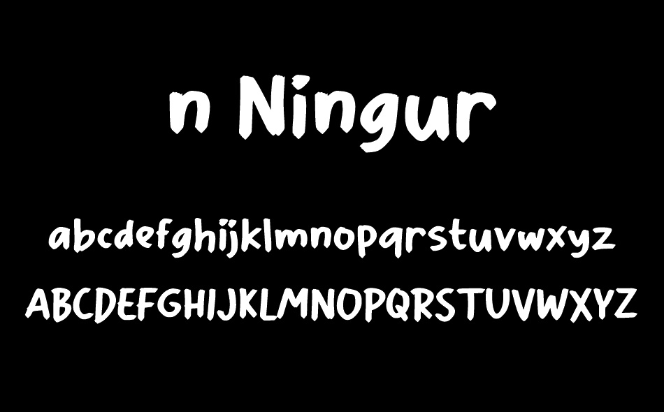 n Ningur font