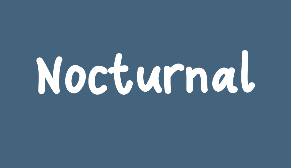 Nocturnal Hand font big