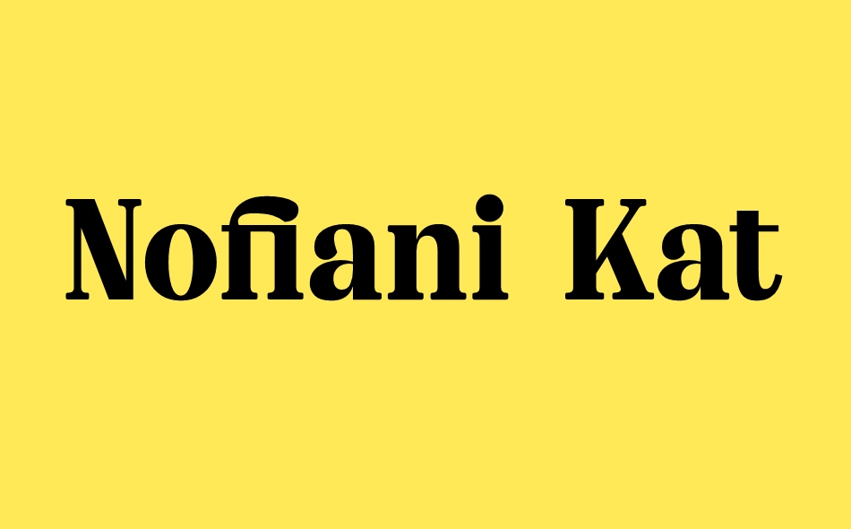 Nofiani Katrie font big