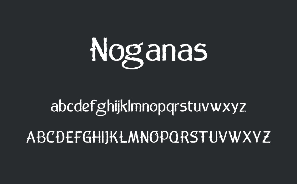 Noganas font