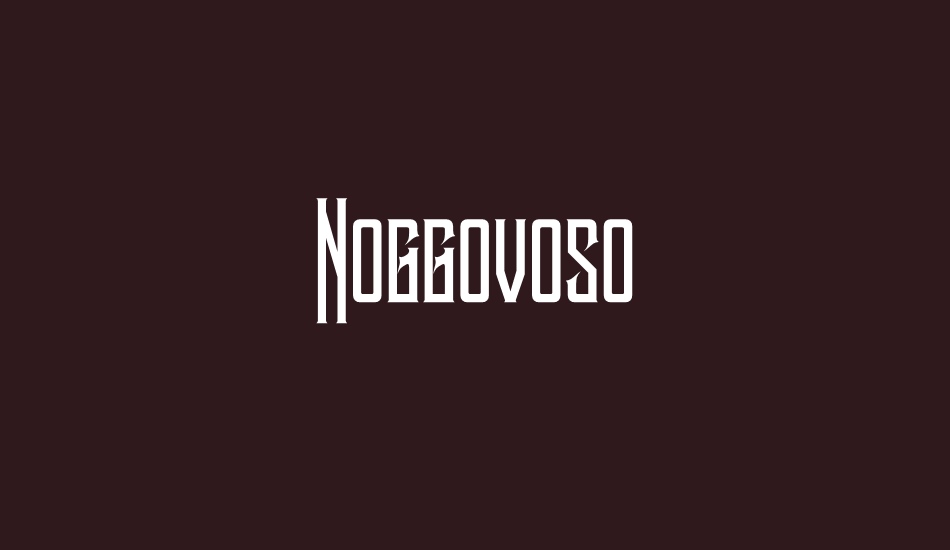 Noggovoso Personal Use font big