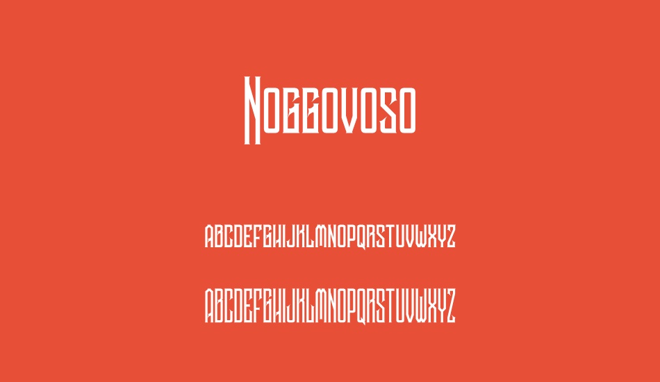 Noggovoso Personal Use font