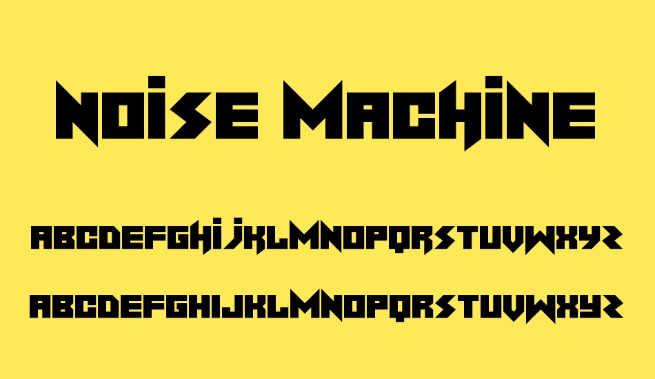 Noise Machine font