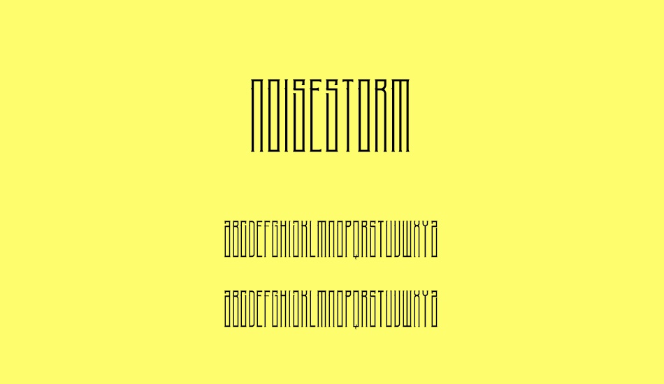 NoiseStorm font