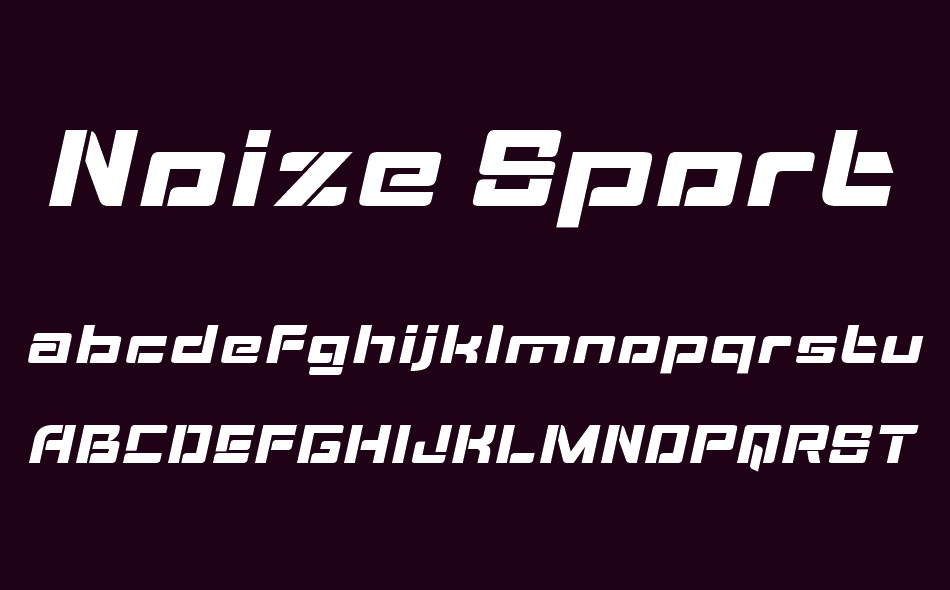 Noize Sport font