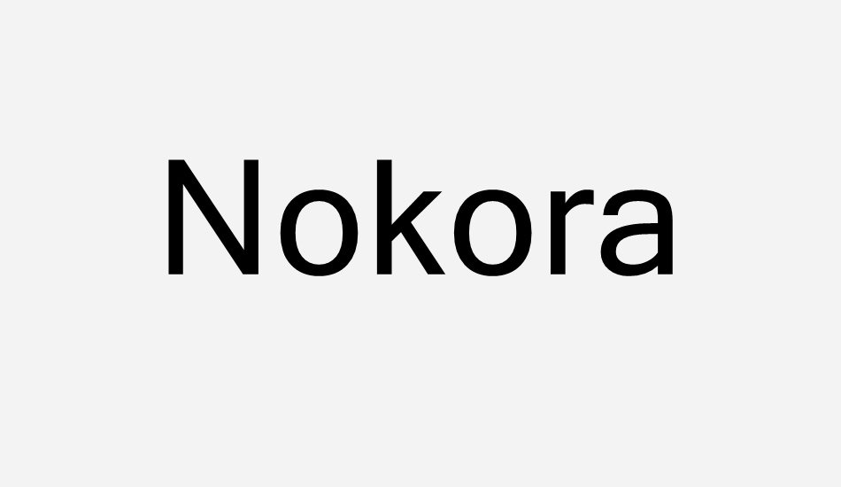 Nokora font big