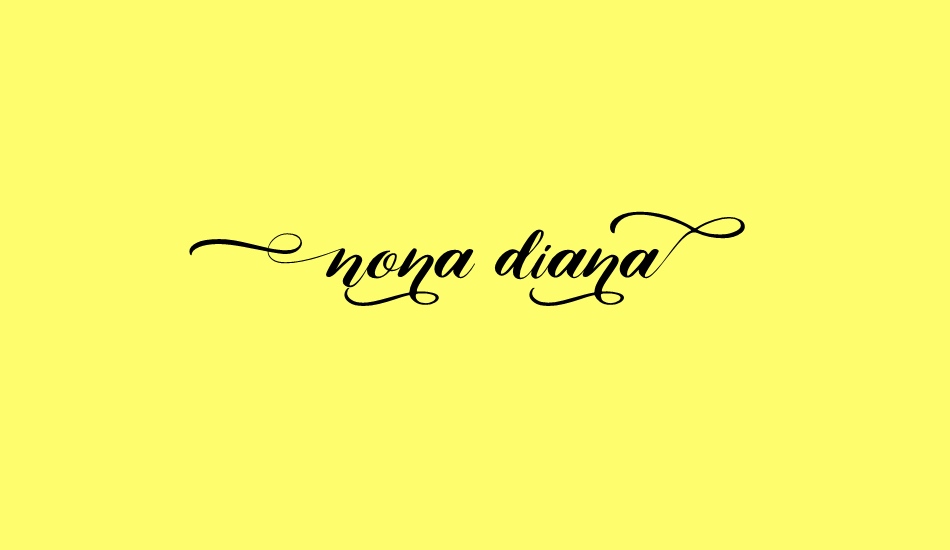 nona-diana font big