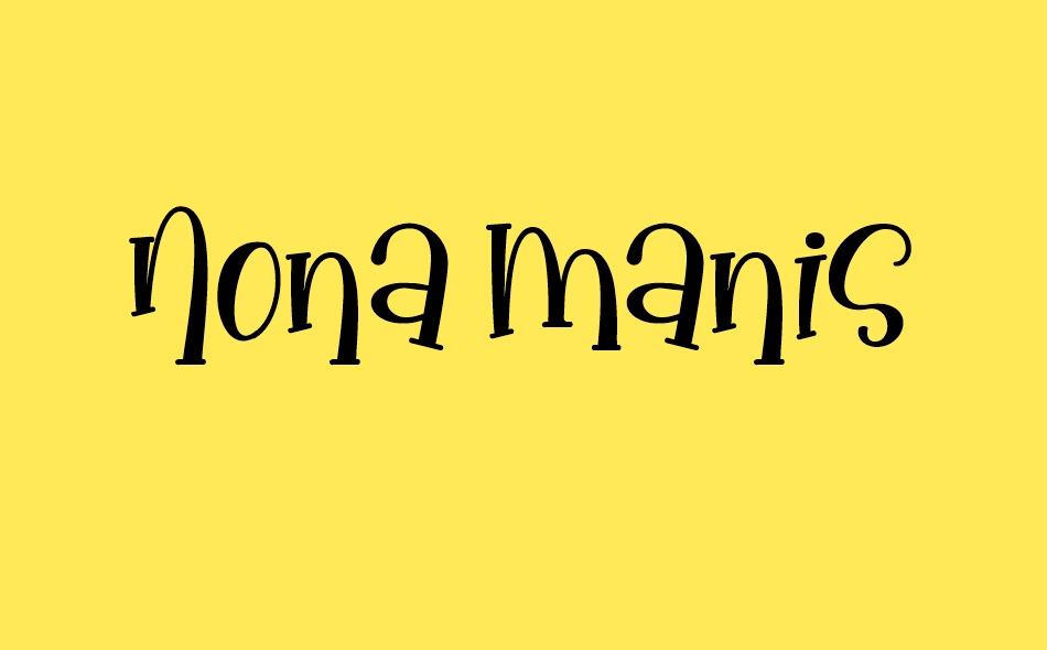 Nona Manis font big