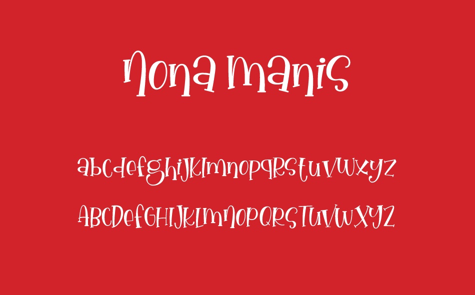 Nona Manis font