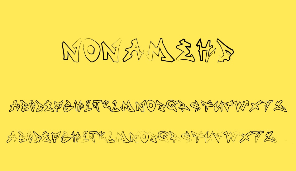 NONAMEHD font