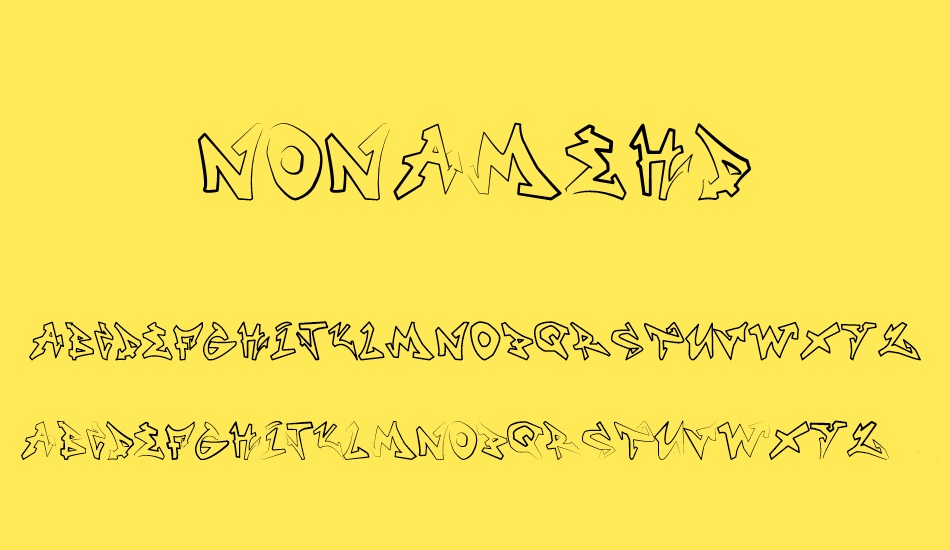 NONAMEHD font