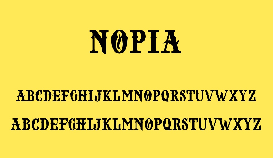 NOPIA DEMO font
