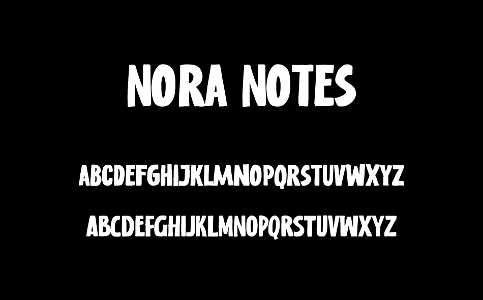 Nora Notes font