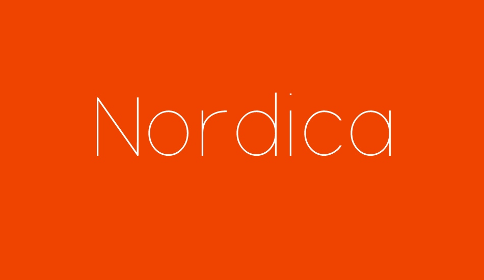 Nordica font big