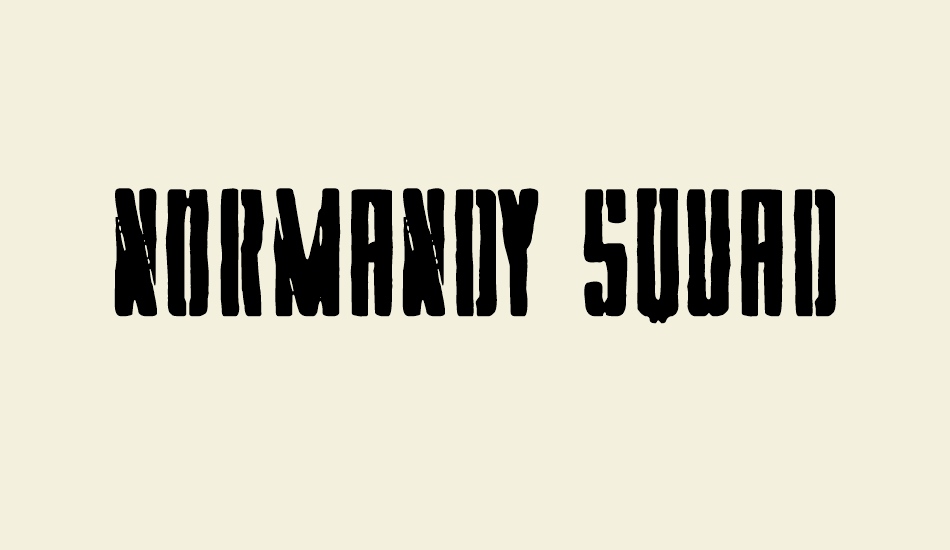 Normandy Squad font big