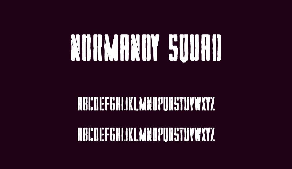 Normandy Squad font