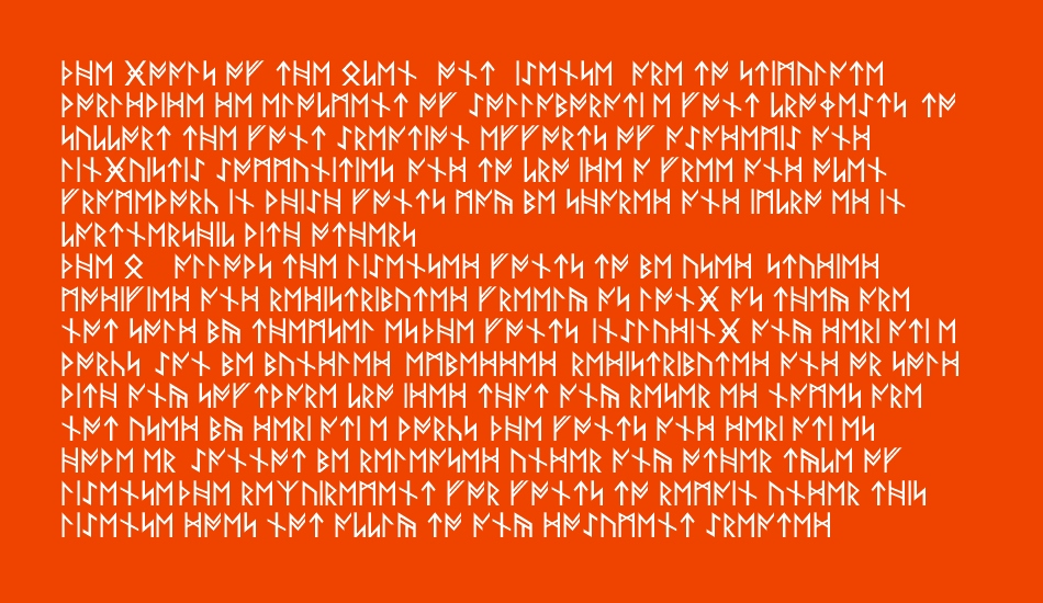 Norse Code font 1