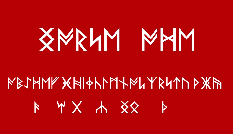 Norse Code font