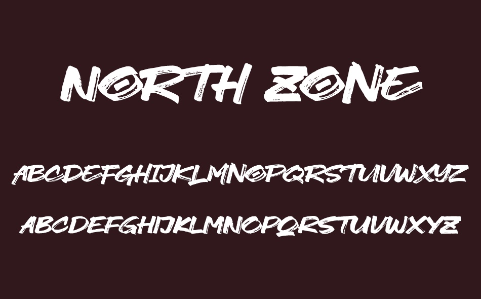 North Zone font