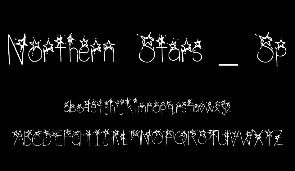 Northern Stars _ Spaced font