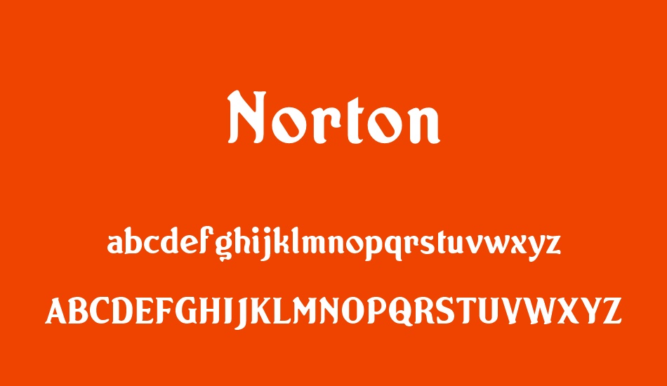 Norton font