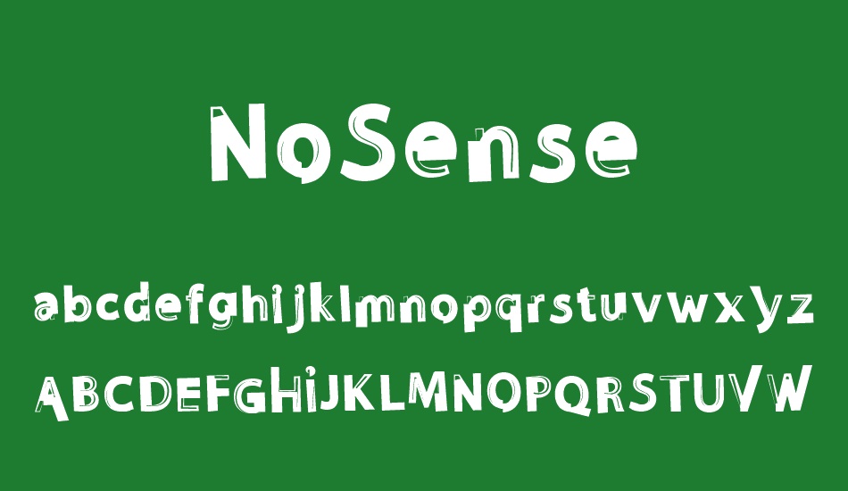 NoSense font