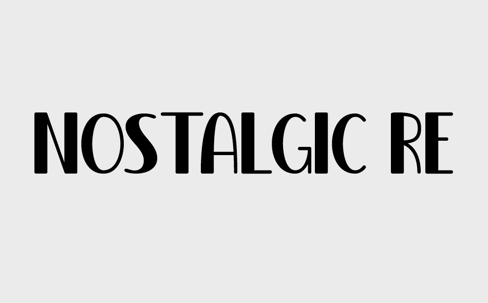 Nostalgic Retro font big