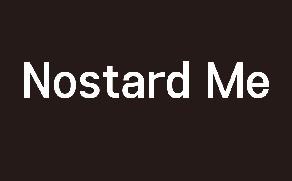 Nostard font big