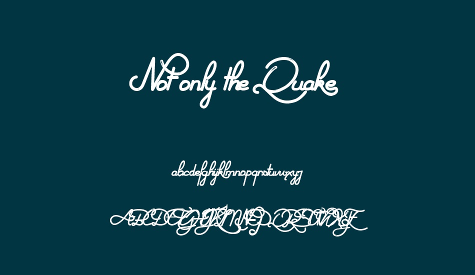 Not only the Quake font