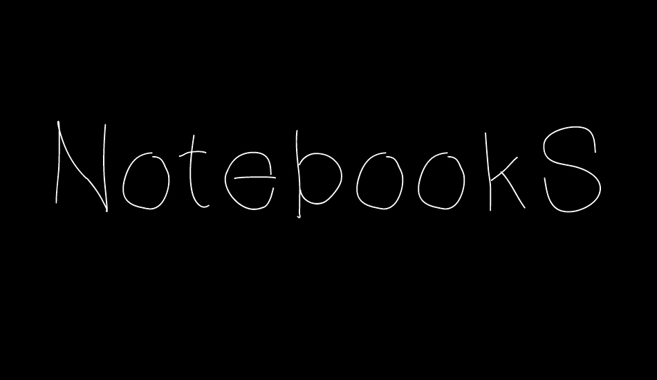 NotebookScribble font big