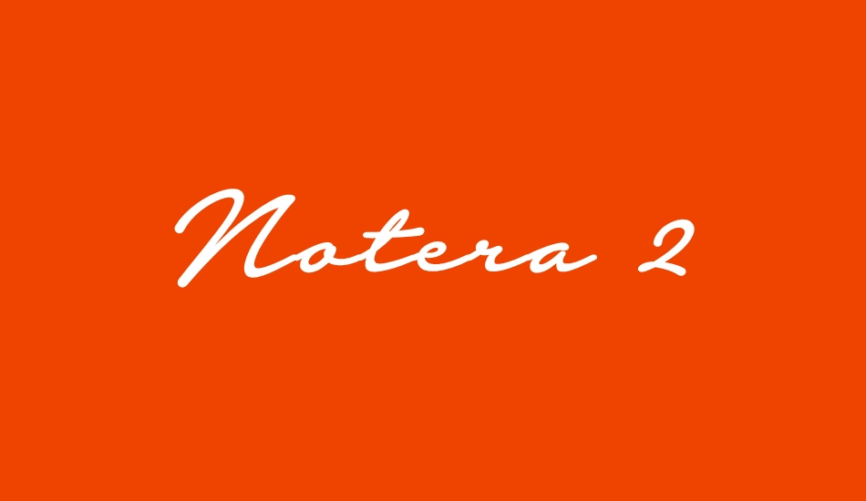 Notera 2 PERSONAL USE ONLY font big