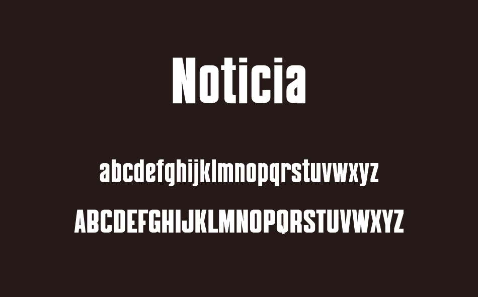 Noticia font