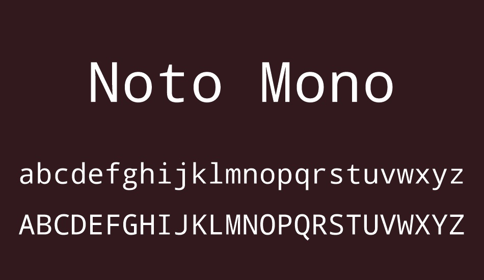 Noto Mono font