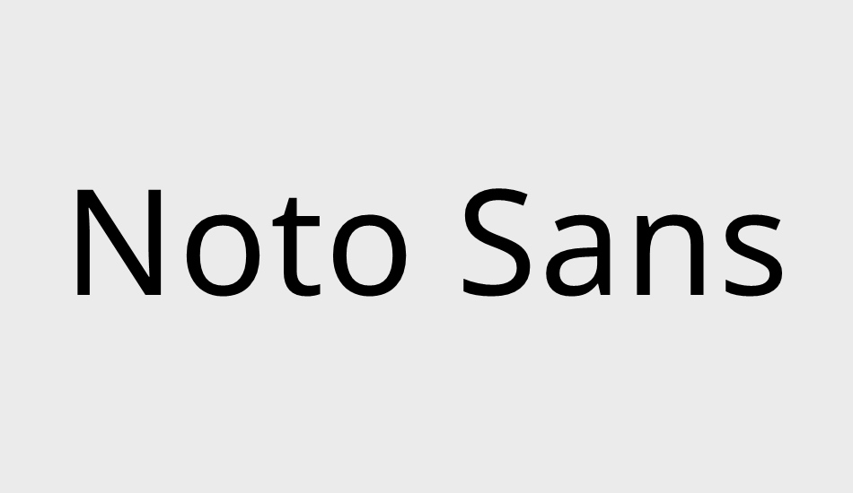 noto-sans font big