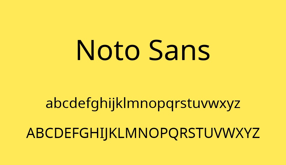 noto-sans font