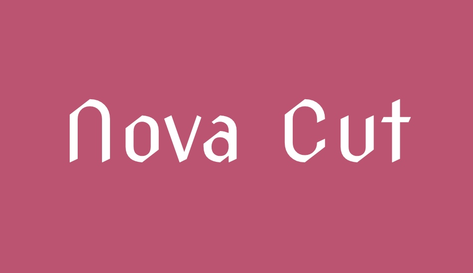 Nova Cut font big