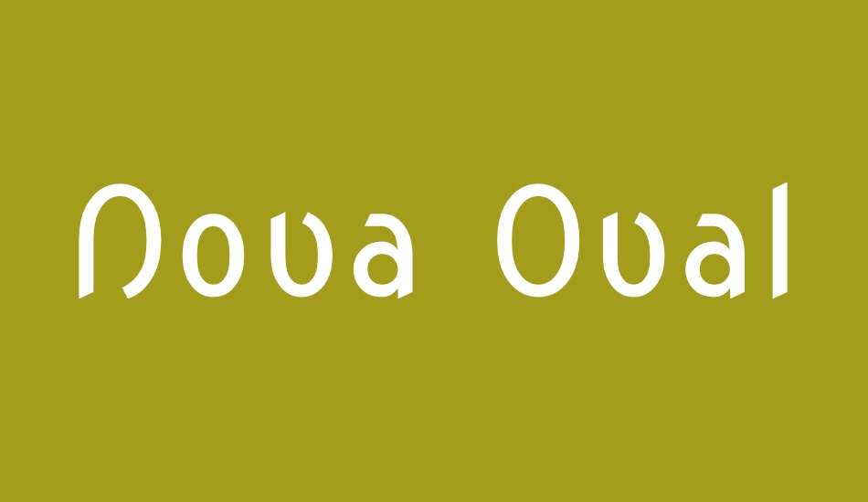 Nova Oval font big