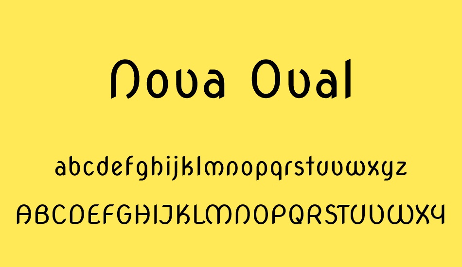 Nova Oval font