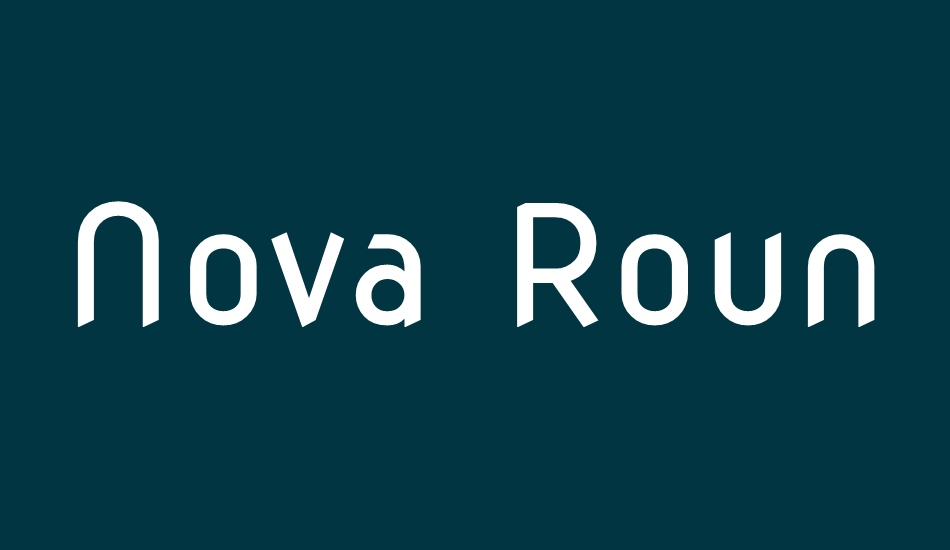 Nova Round font big