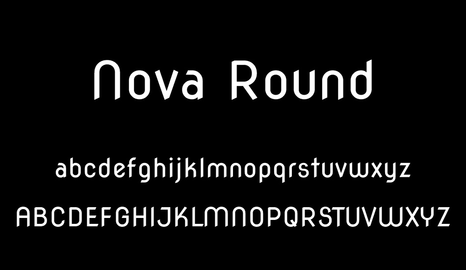 Nova Round font
