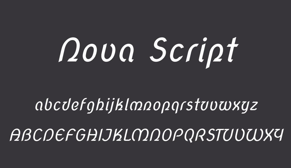 Nova Script font