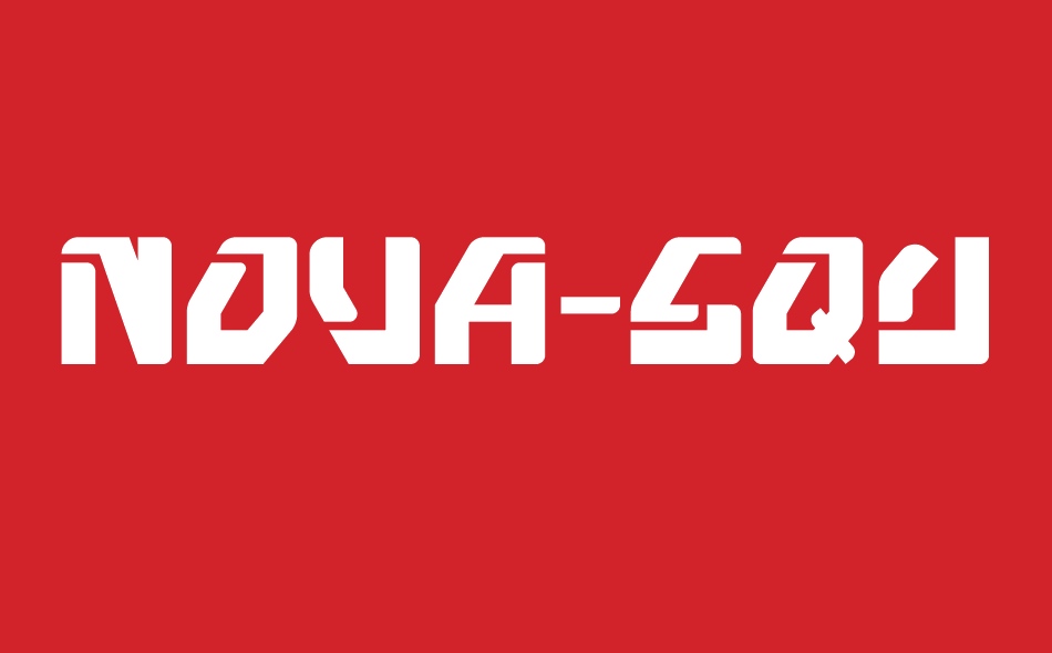 Nova Squad font big