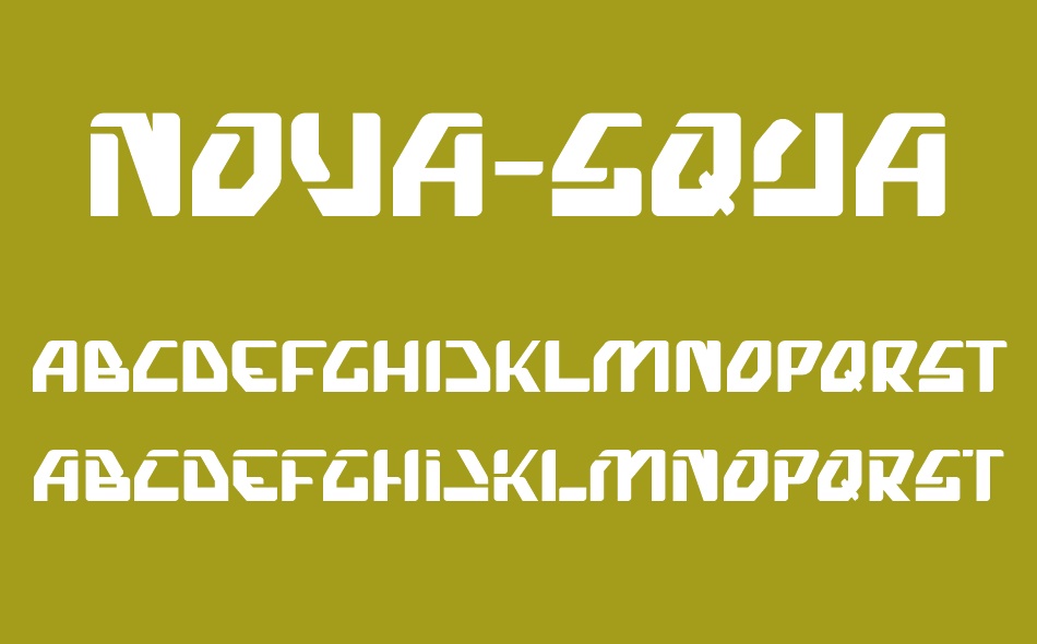 Nova Squad font