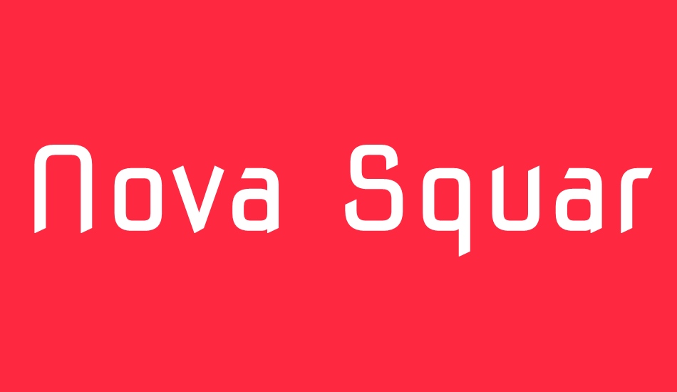 Nova Square font big