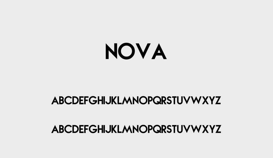 NOVA font